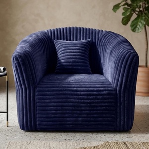 image:imageClaiks Boneless Chair Comfy Cloud Couch Corduroy Single Sofa Oversized Accent Chair for Adults Couches for Living Room Bedroom Apartment Small Spaces PinkBlue