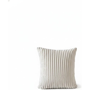 image:imageClaiks Corduroy Decorative Throw Pillow 1375 x 1375 for Sofa Living Room Soft Neutral Couch Pillow for Home Decor Beige