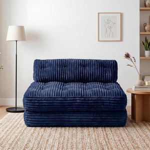 image:imageClaiks Folding Sofa Bed Boneless Chair with Pillow Sleeper Sofa with Back Support Sleeper Chair Portable Fold Out Chair Bed Comfy Foldable Mattress for Living Room Pink SingleBlue