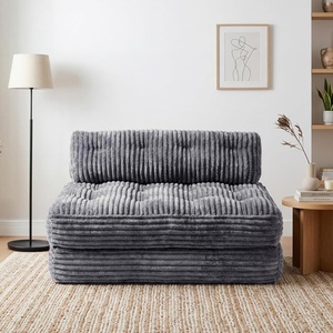 image:imageClaiks Folding Sofa Bed Boneless Chair with Pillow Sleeper Sofa with Back Support Sleeper Chair Portable Fold Out Chair Bed Comfy Foldable Mattress for Living Room Pink SingleDark Grey