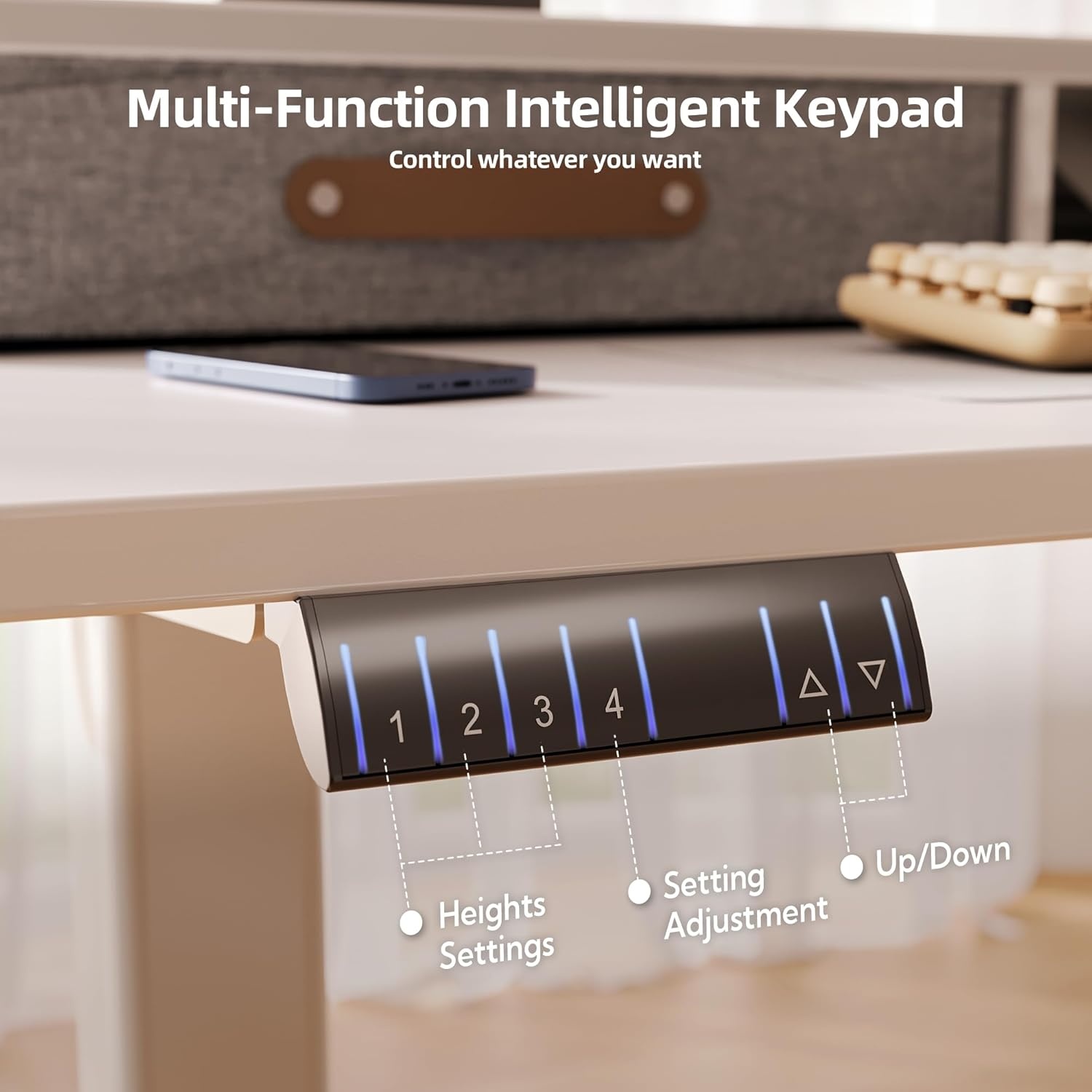 image:imageClaiks Dual Motor 63 L Shaped Standing Desk with Drawers Electric Height Adjustable Standing Desk with Monitor Stand amp Splice Board Black FrameRustic Brown TopWhite