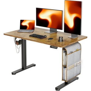 image:imageClaiks Electric Standing Desk Adjustable Height with Spacious Storage Bag 48x24 Inch Stand Up Desk with Headphone Hook Sit Stand Table for Home Office Computer Workstation Rustic BrownRustic Brown